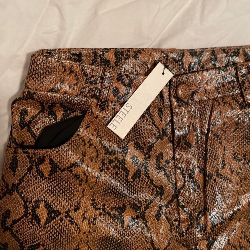 Steele Slash Pant in Snake Brown
in size Small